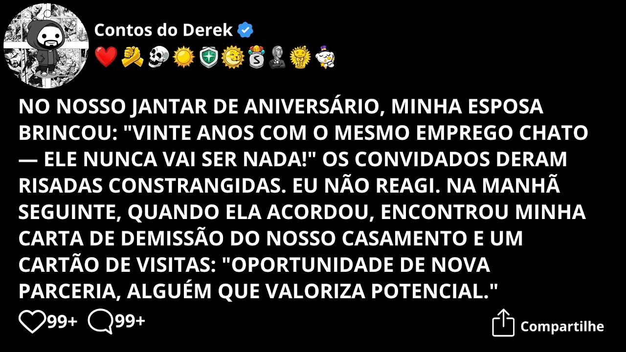 Esposa Zombou: “20 Anos No Mesmo Emprego, Nunca Vai Vencer” —Acordou Com Minha Demissão Do Casamento