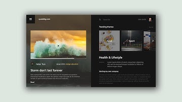 Web Design Speed Art #3 - Blog website [Adobe XD]