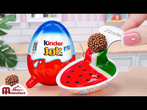 So Yummy Miniature Watermelon Kinder Jelly Recipe ASMR Cooking Mini Food