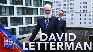 Wanton Destruction Of CBS Property - Letterman & Colbert Toss Stuff Off The Roof Of The Ed Sullivan