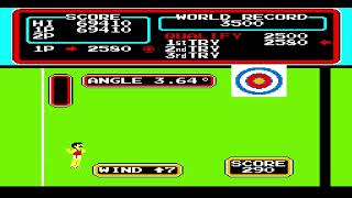 Track & Field (NES, 1987) Уровень 7 Archery