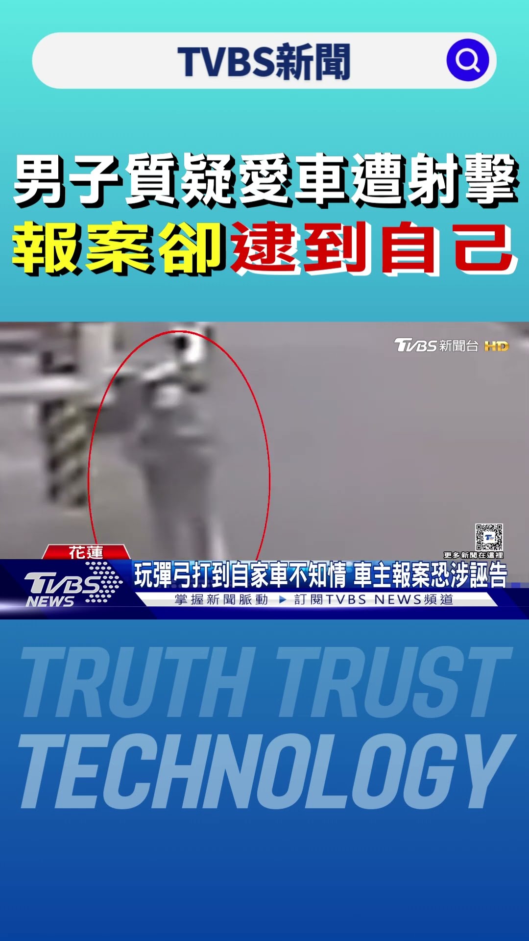 男子質疑愛車遭射擊 報案卻「逮到自己」｜TVBS新聞 @TVBSNEWS01