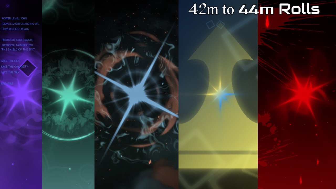 Every Global I got from 42M to 44M Rolls ︱Sols Rng Eon 1-9 Halloween Event