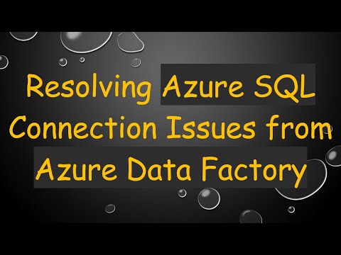 Resolving Azure SQL