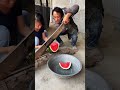 Traditional Giant Lever Cutter vs Watermelon! #shorts
