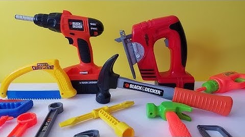 Educational video with toy hand tools for kids