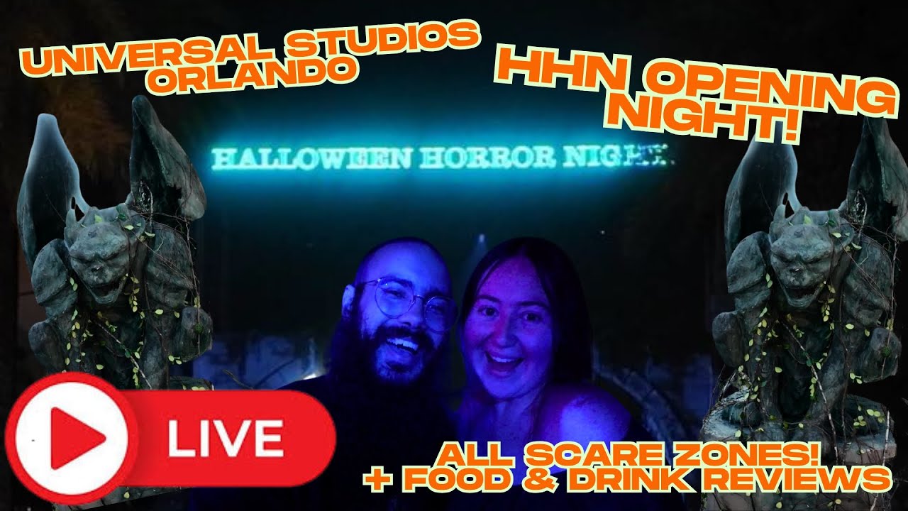 🔴 LIVE: HHN 2025 Opening Night 🎃 Houses, Scarezones, Food & Drinks! | Universal Studios Orlando