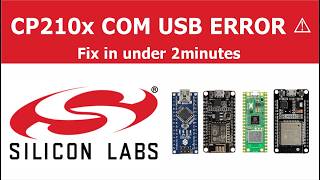 Installing CP210x Driver for ESP8266 or Arduino boards