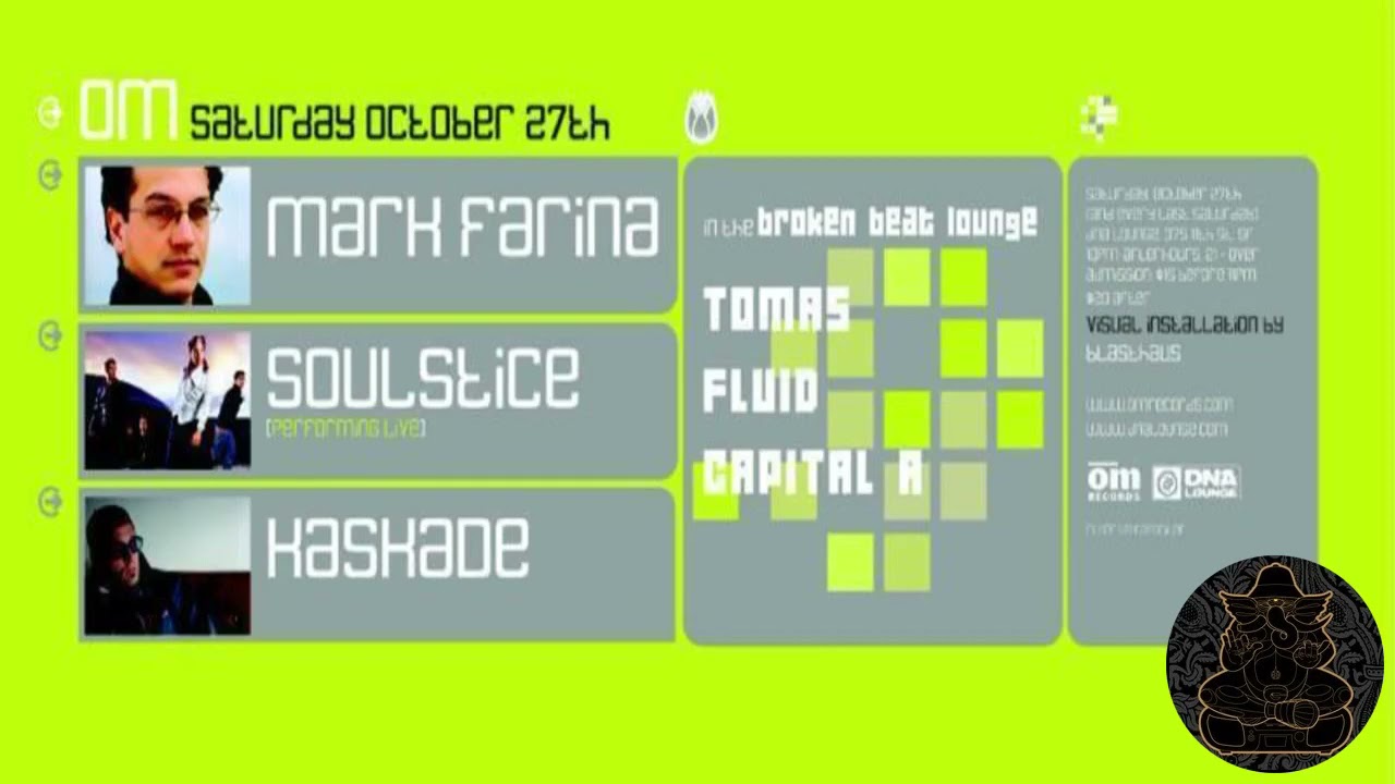 Mark Farina @ DNA Lounge, San Francisco CA- October 27, 2001