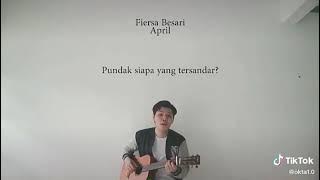 Story Wa/Ig Aesthetic Lagu April (Fiersa Besari) || Cover