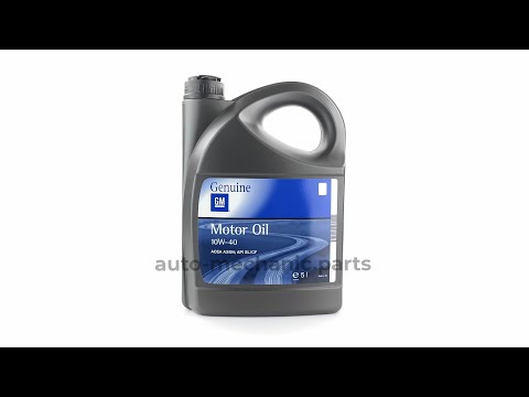 Моторное масло General Motors 10W-40  Semi Synthetic  (5 Liter) - 1942046, видео 1