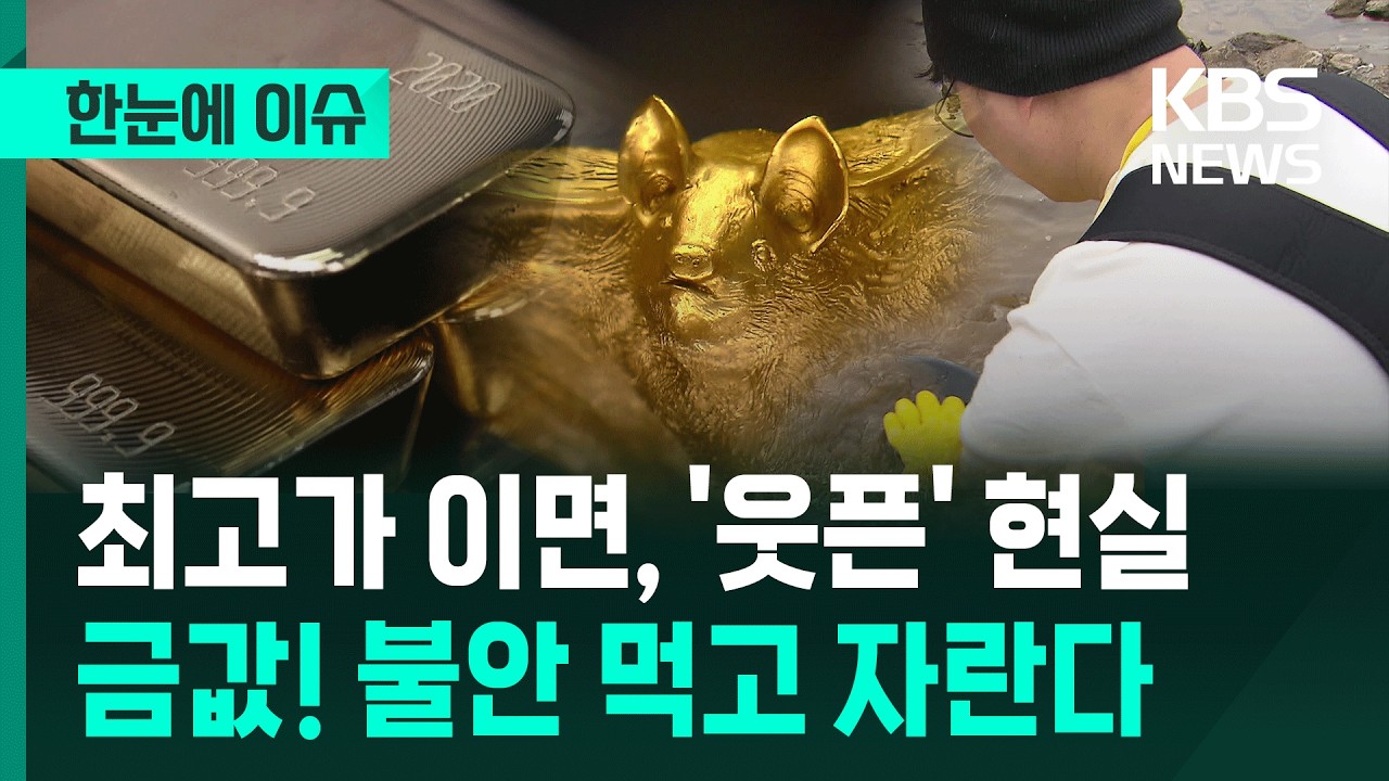 [한눈에 이슈] 사금·귀금속상·골드바...금값 고공행진 이면의 '웃픈' 현실 / KBS 2026.03.08.