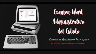 Examen de Word - Cuerpo General Administrativo de la Administración del Estado screenshot 5
