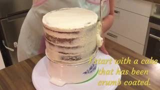 How to get sharp edges on your cake ( Upside down method)