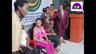 MOMENT RESCUED NYSC CORPS MEMBERS ARRIVE AT KOGI POLICE HQ