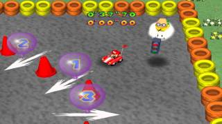 Mario Party 2 - Drivers Ed Minigame (All 5 Courses)