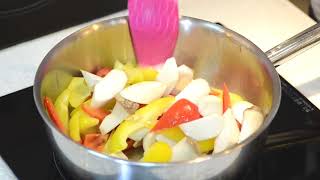 花開富貴五彩時蔬SP尊爵系列24公分單柄雪平鍋 | 均岱廚房料理教室 | 均岱鍋具 | 均岱鍋具