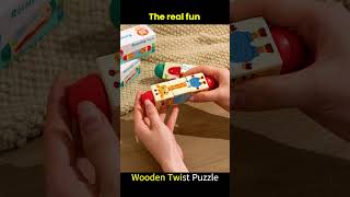 Wooden Twist Puzzle – Can You Solve This Brain Teaser 🧠🌀
