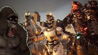 Kong Reacts to EVOLUTION of MECHAGODZILLA: GODZILLA Size Comparison (1974-2021)