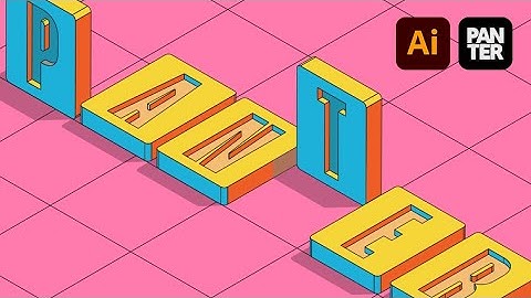 How to Design 3D Isometric Text in Illustrator - Domino Style