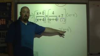 Solving a rational equation Example #6