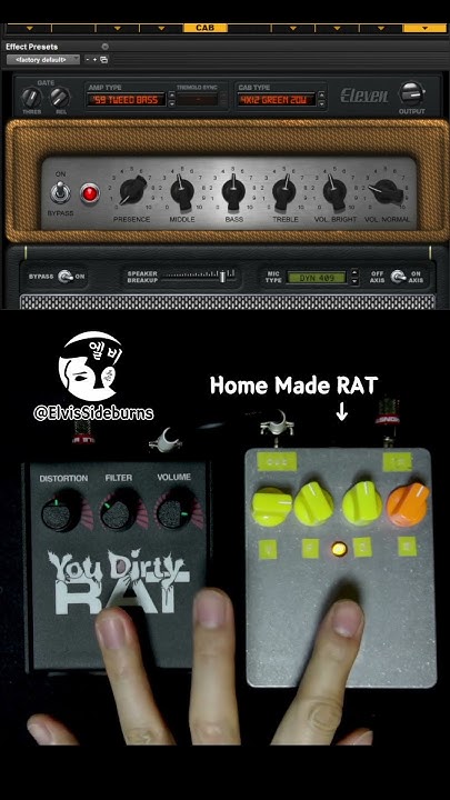 D.I.Y build (Proco)RAT (fender telecaster deluxe and Eleven rack) - YouTube