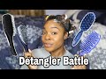 Tangle Teezer Ultimate Detangler vs. Kazmaleje  Paddle Comb | BATTLE OF THE DETANGLERS - TAM KAM