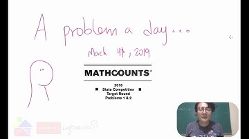 Math Olympiad: MATHCOUNTS 2018 State -Target Round 1&2