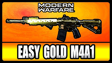 How To Get EASY GOLD CAMO M4A1 in Modern Warfare! FASTEST and EASIEST Way! (Tips and Tricks)