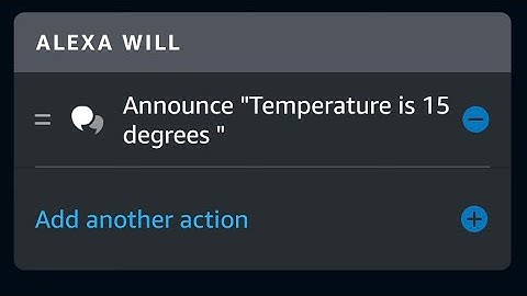 How to use Alexa Echo dot to notify you when the temperature in the room drops or increases