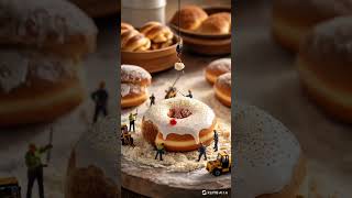 Donut Yapan Sevimli Minyatür Karakter İşçiler#shorts #keşfet #youtubeshorts