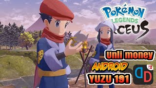 Pokémon legends Arceus/Infinite coins/switch Game/test poco f3/ Yuzu android emulator 191/settings