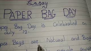 12 Lines on Paper Bag Day// Speech on Paper bag day in english