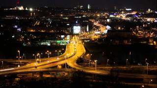 Time lapse midnight Prague FullHD