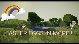 MCPE{Minecraft pocket edition} EASTER EGGS!!!