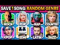 Save One Songрџ ҐRANDOM GENRE 6 Songs 9 Genres Challenge Music Quiz Save One Songрџ ҐRANDOM GENRE 6 Songs 9 Genres Challenge Music Quiz