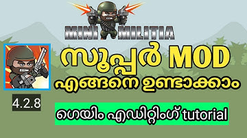 how to make mini militia super mod yourself in Malayalam