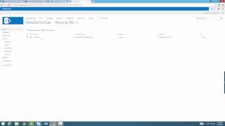 Restoring a deleted file from sharepoint
