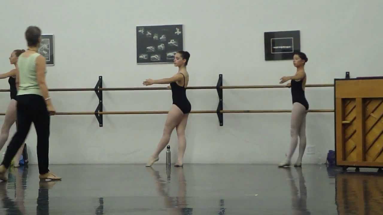 Ballet Class Ronde de Jambs Barre Combination Milana, Age 16 - YouTube
