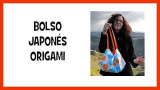 Cómo hacer un BOLSO Japonés Origami sencillo - How to Make a Japanese origami bag in minutes