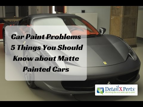 How To Maintain Matte Car Paintwork