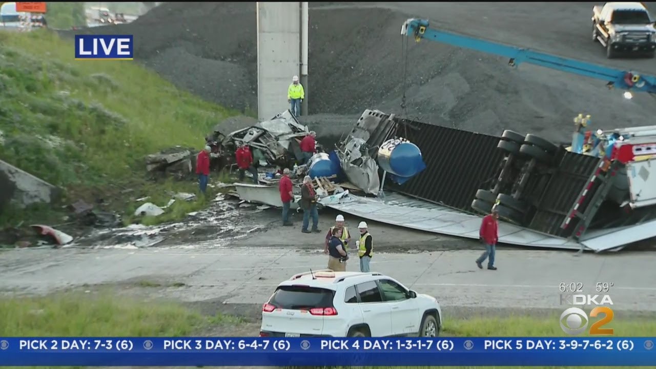 Driver Of Tractor Trailer Dies In Crash - YouTube