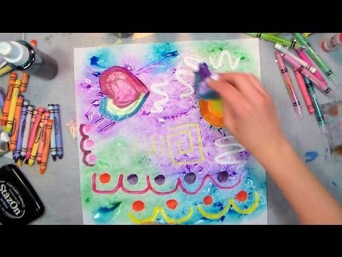 Crayons On A Hot Plate Art Experiment - Youtube