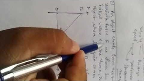 Variable force problem