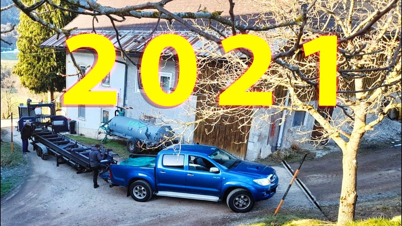 Impressionen 2021 / Mobiles Sägewerk, Portable Sawmill Big Mobile Bandsaw Throwback 2021 Impressions