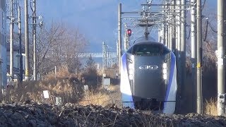 【E353 Limited Express Super Azusa. Morning and evening】中央東線　特急スーパーあずさ　&　あずさ 317  🚄  ６号 28号　12両編成