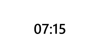 Timer for 7 minutes and 15 seconds