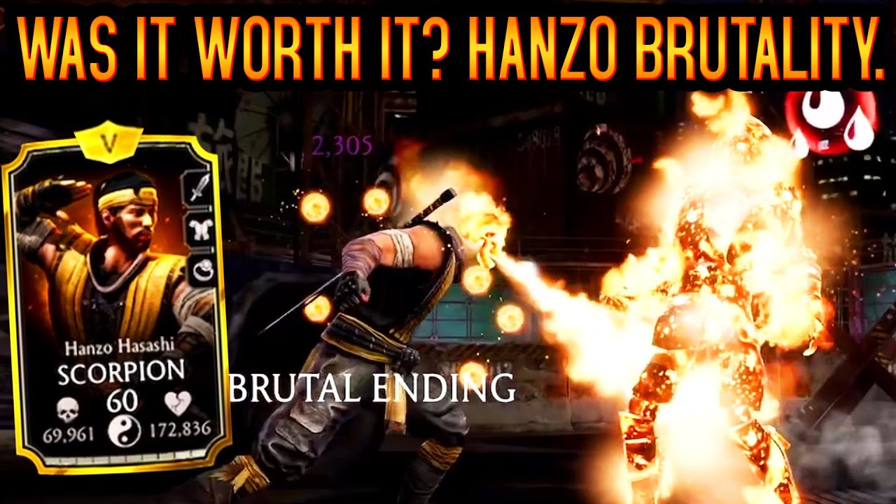 MK Mobile. Я сделал Brutality с GOLD Ханзо Хасаши. Стоило ли оно того?