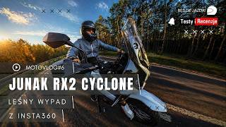 Junak RX2 Cyclone w lesie. Test uchwytu do kamery Insta360 #junak #rx2