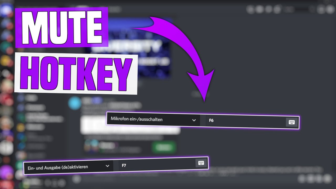 Discord MUTE HOTKEY Einrichten Discord Mikrofon Stummschalten YouTube
